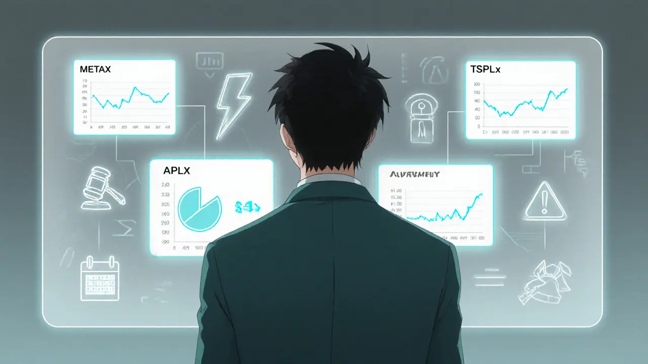 Inversor anime mirando un panel holográfico con beneficios y riesgos de METAX.