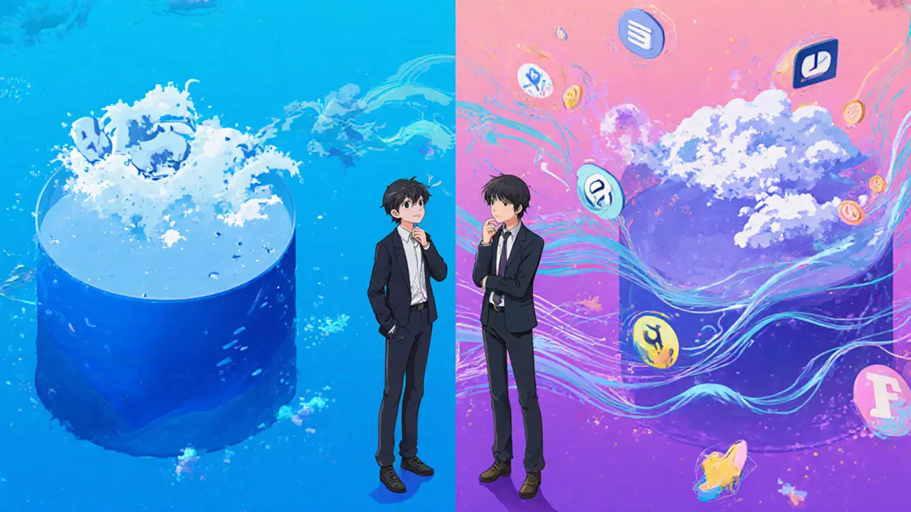 Comparación anime de FusionX v3, Uniswap y SushiSwap mostrando diferencias de liquidez y pares.