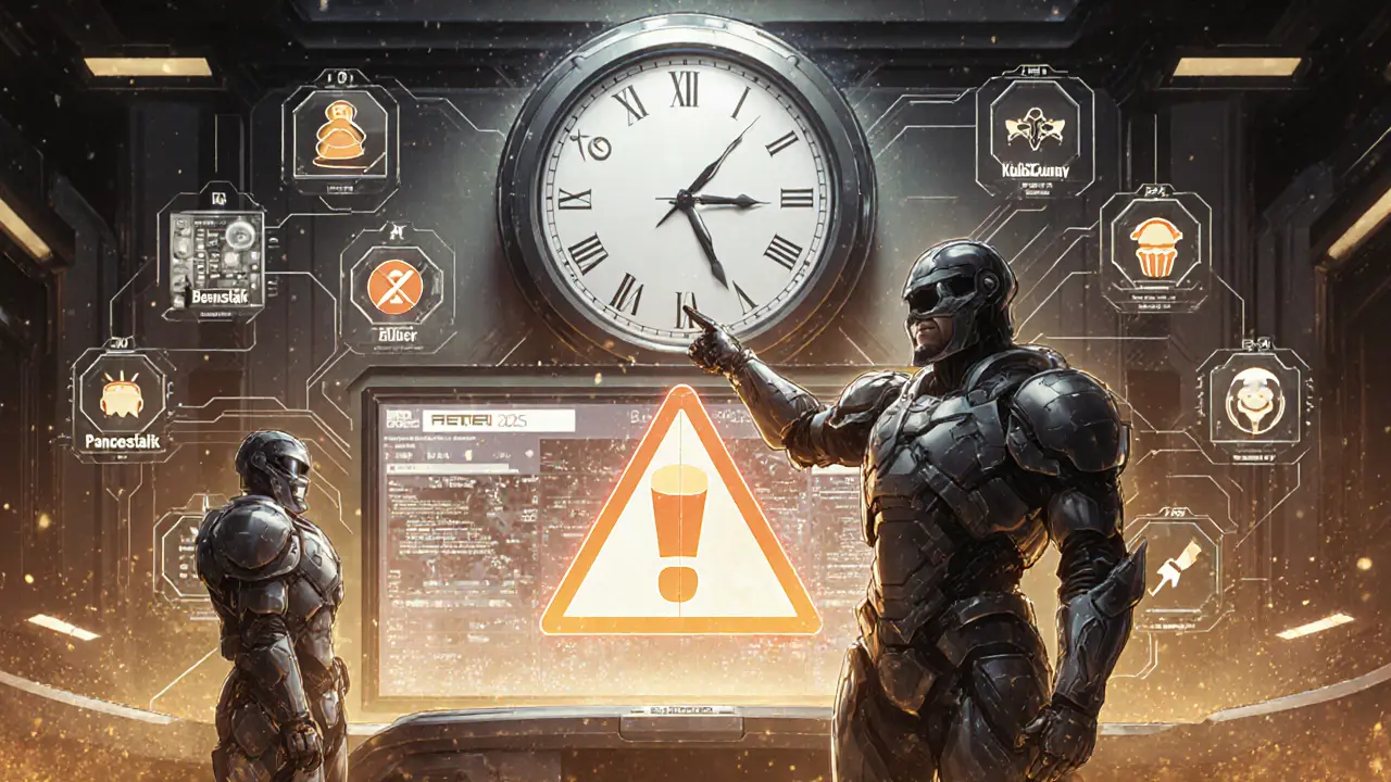 Guardianes de seguridad DeFi bloquean ataques con oráculos descentralizados mientras se muestran historiales de ataques pasados.