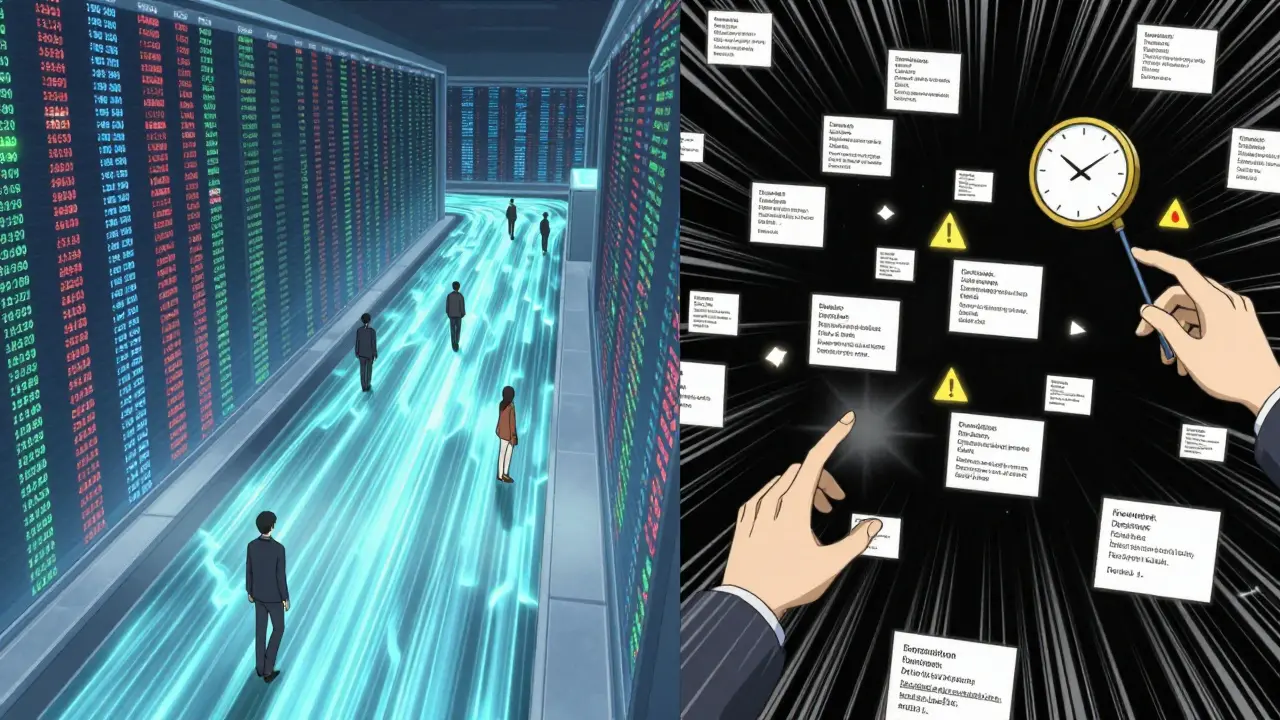 Comparación visual entre liquidez real y liquidez artificial en un mercado de criptomonedas.
