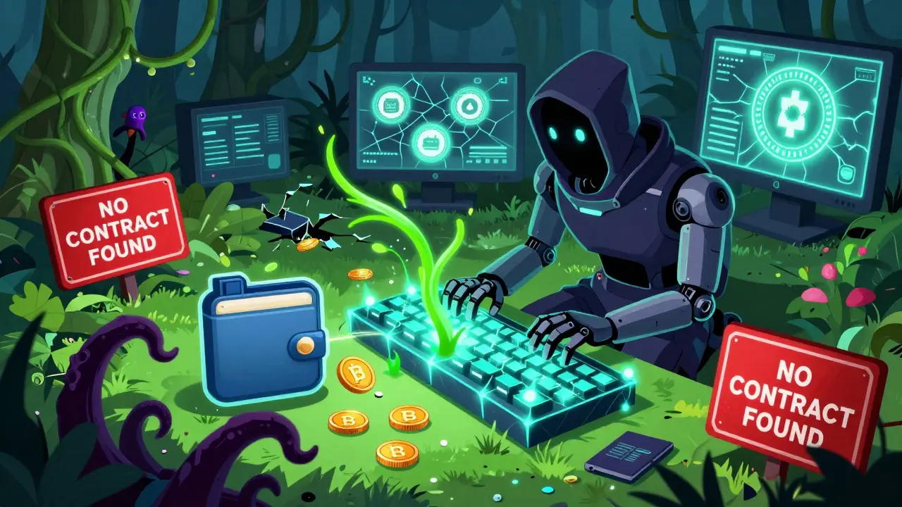 Un bot hacker genera enlaces falsos de KCAKE que drenan criptomonedas de una billetera digital.