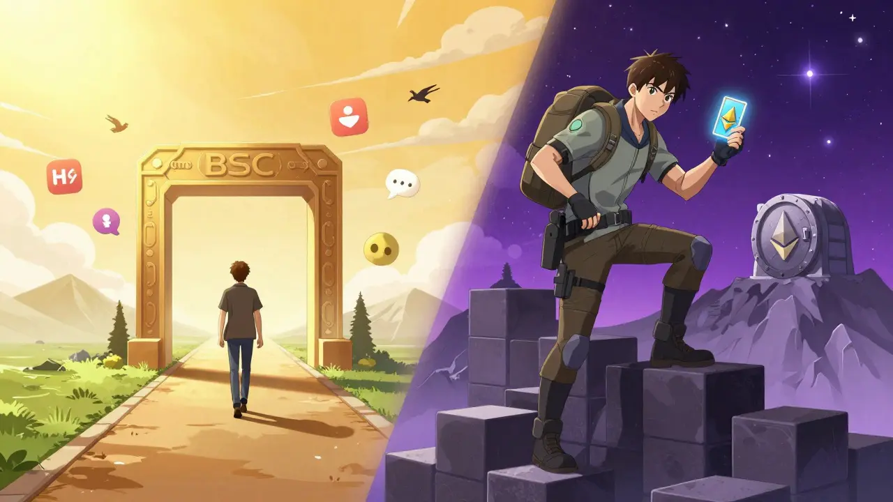 Dos caminos divergentes en anime: uno fácil con redes sociales y otro difícil para gamers cripto