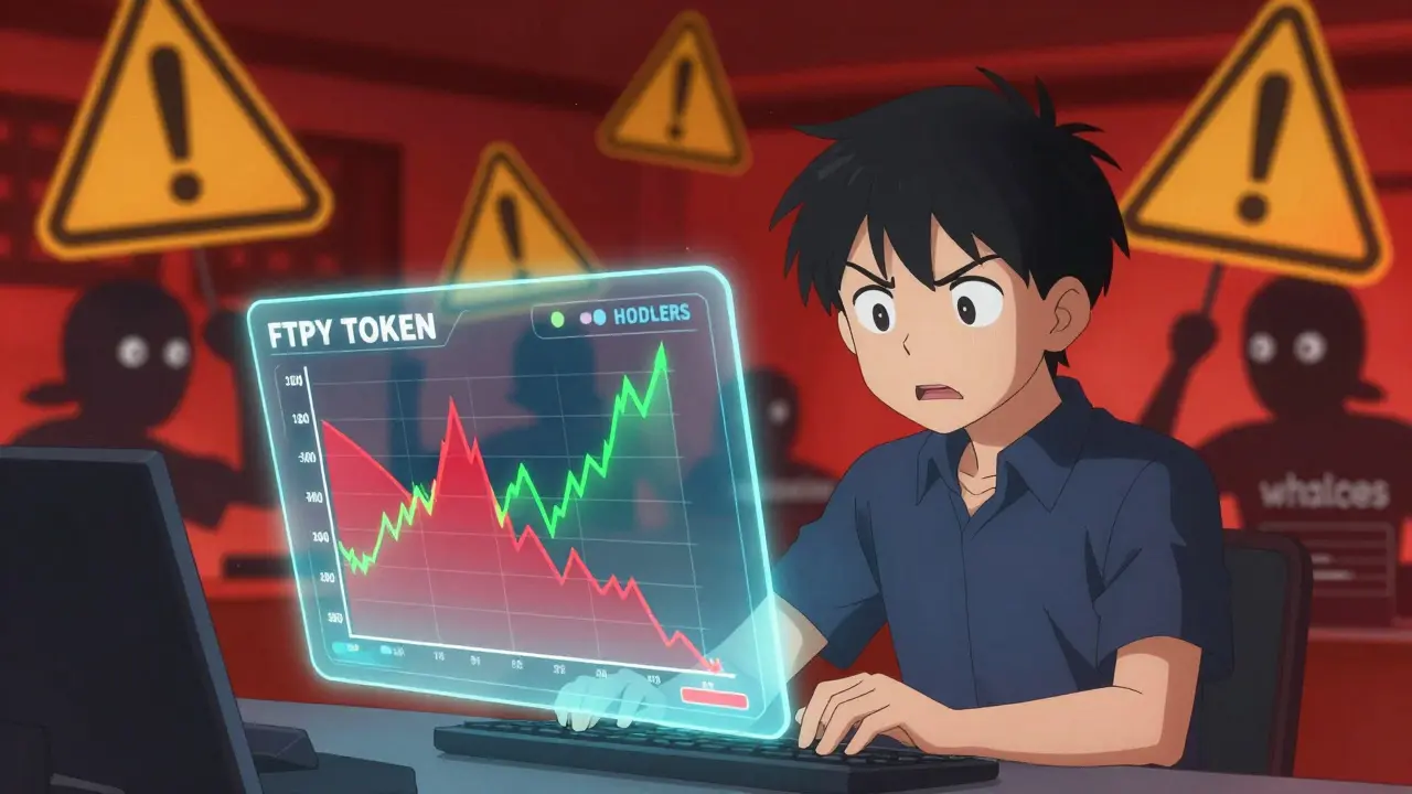Gráfico de precios volátiles y riesgo en estilo anime
