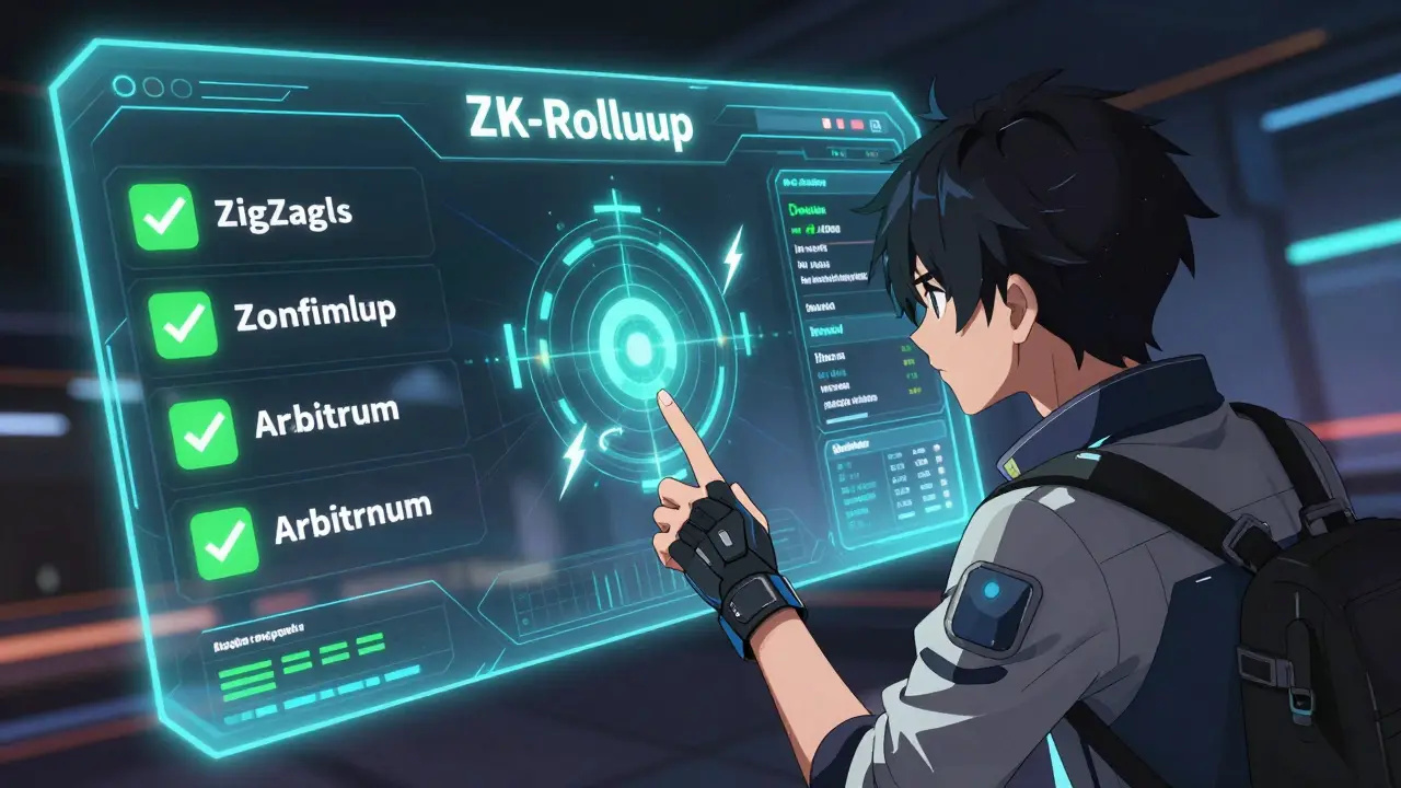Trading rápido en estilo anime con interfaz holográfica de ZigZag
