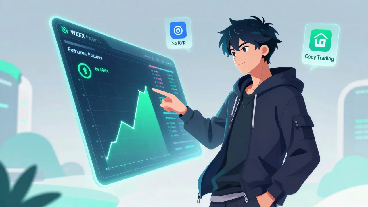 Interfaz futurista de trading cripto con gráficos y herramientas avanzadas