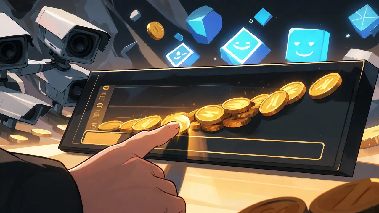 Interfaz de anime mostrando reclamo de recompensas y verificación KYC