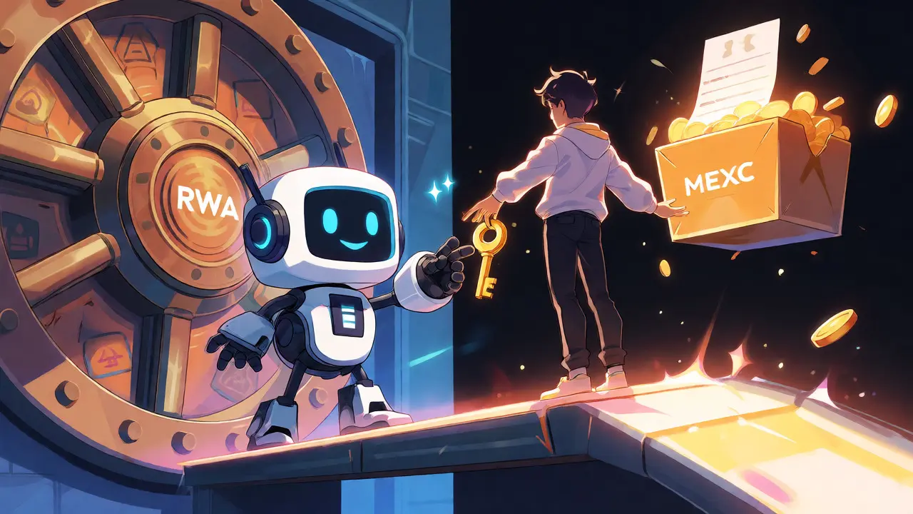 Escena dividida de anime mostrando la validación CMC y votación en exchanges